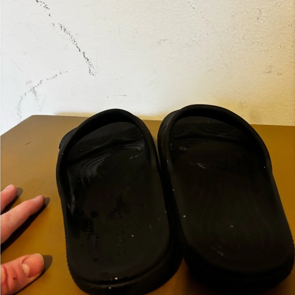 Black Slide crocs Sandals 6/8